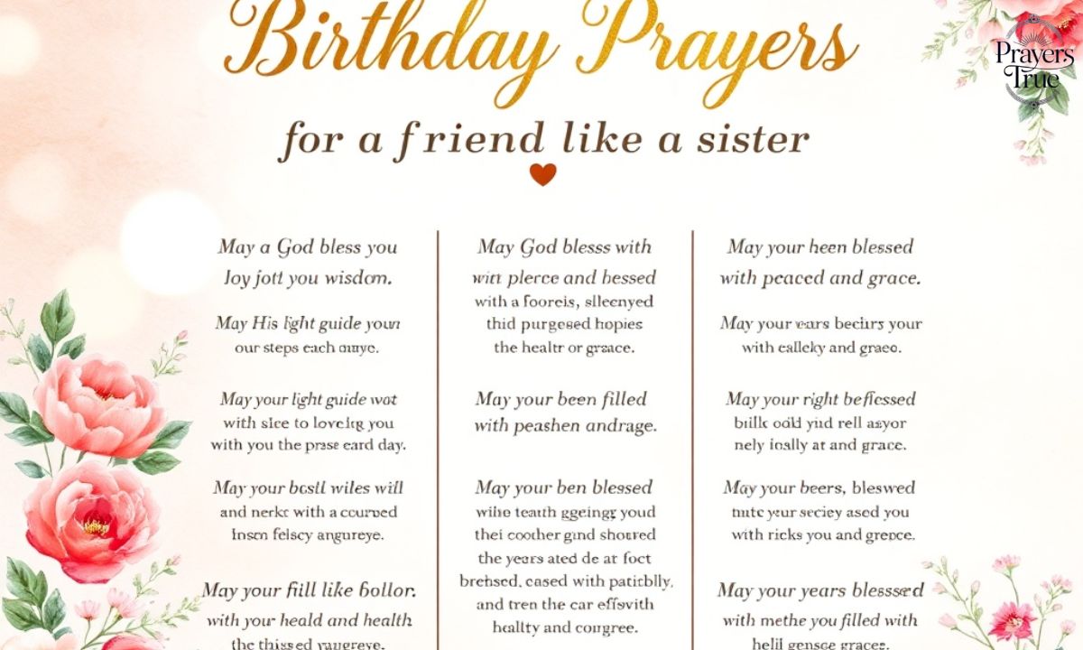 Birthday Prayers for a Friend Like a Sister hd image