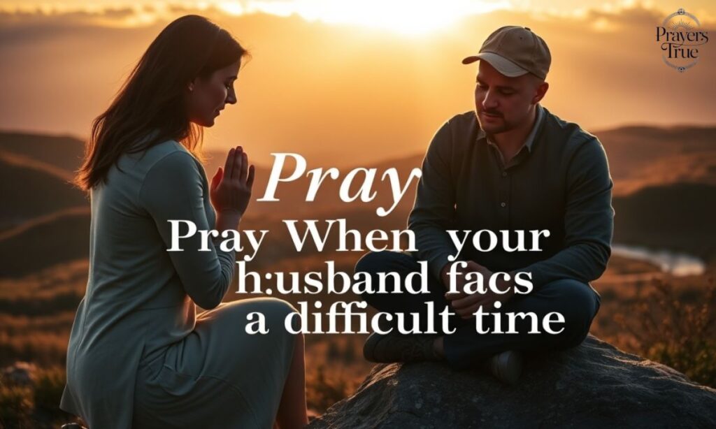 Pray When Your Husband Faces a Difficult Time
