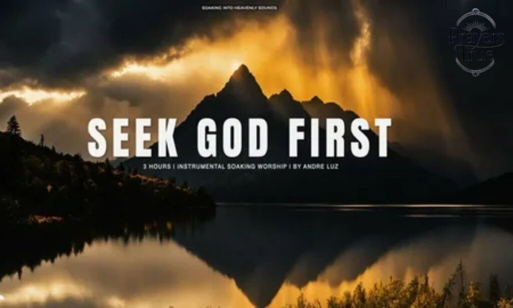 Pray that they will seek God first.