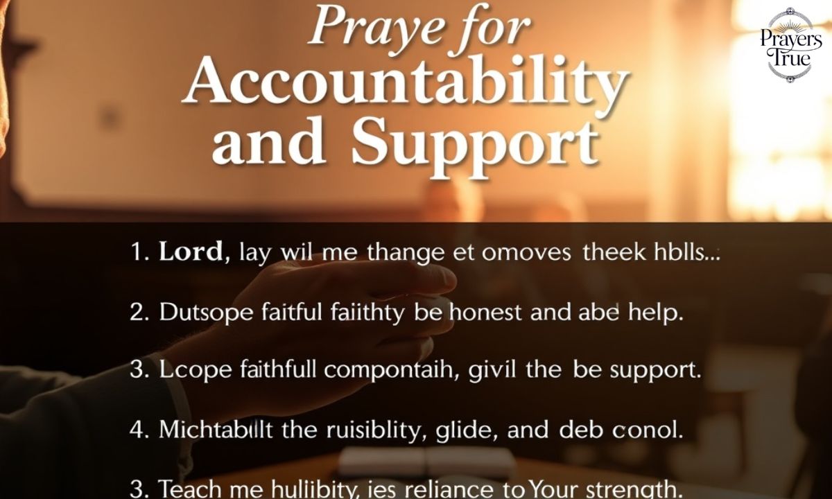 Prayer for Accountability and Support