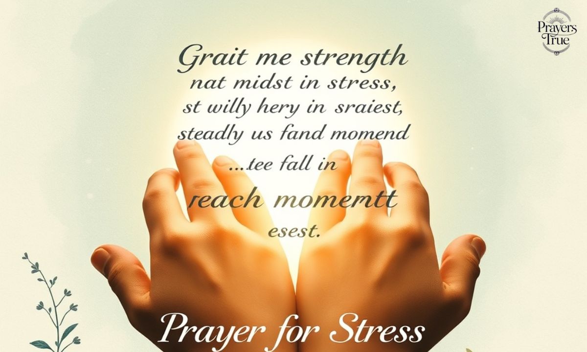 Prayer for Strength in Stress