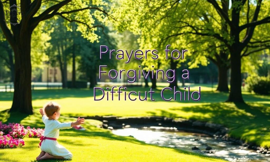 Prayers for Forgiving a Difficult Child
