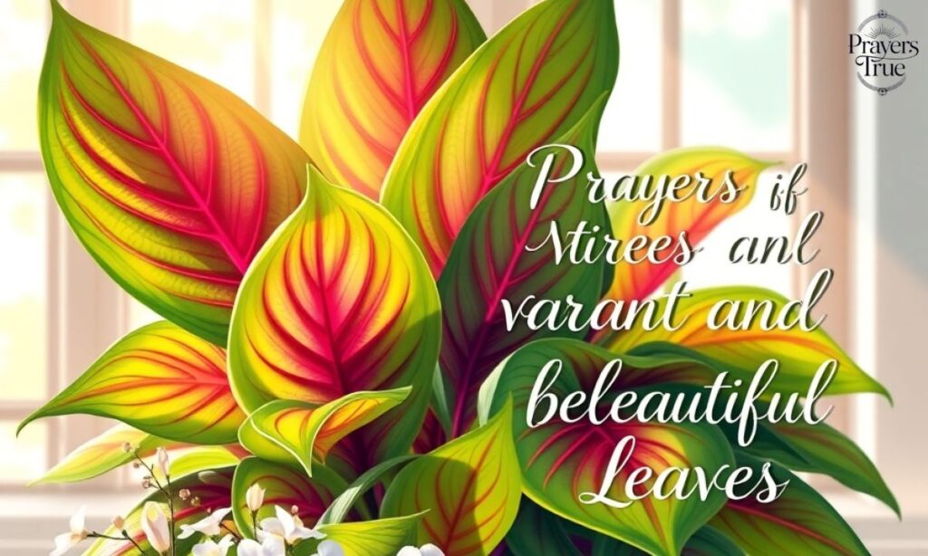 Prayers for Vibrant and Beautiful Leaves in My Prayer Plant