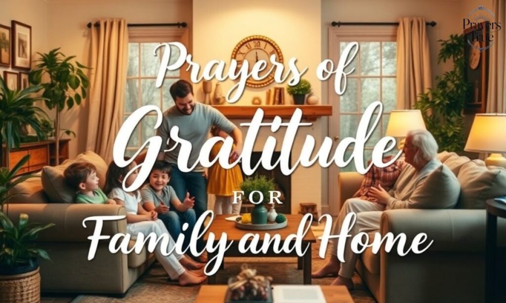 Prayers of Gratitude for Family and Home