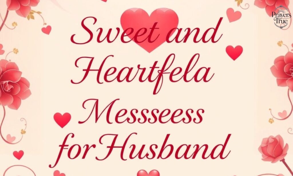 Sweet and Heartfelt Romantic Messages for Husband