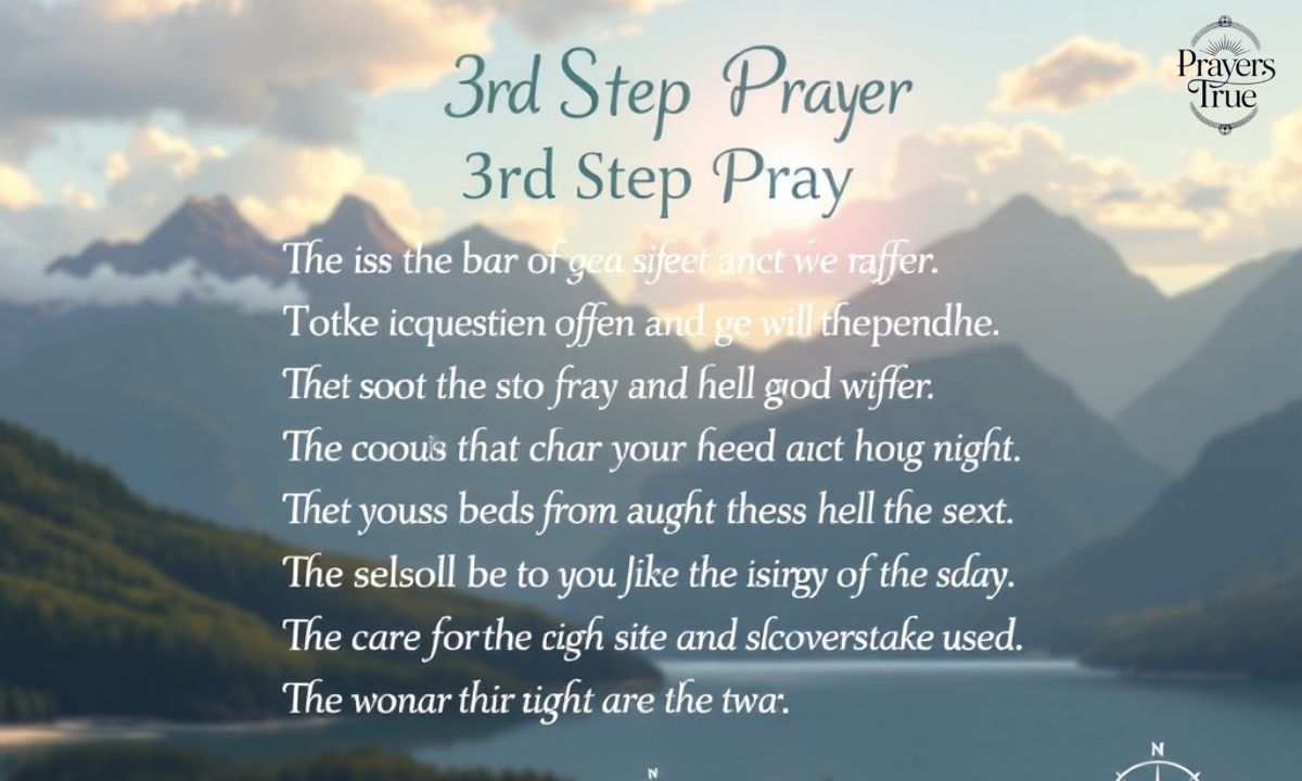Understanding the Meaning of the 3rd Step Prayer