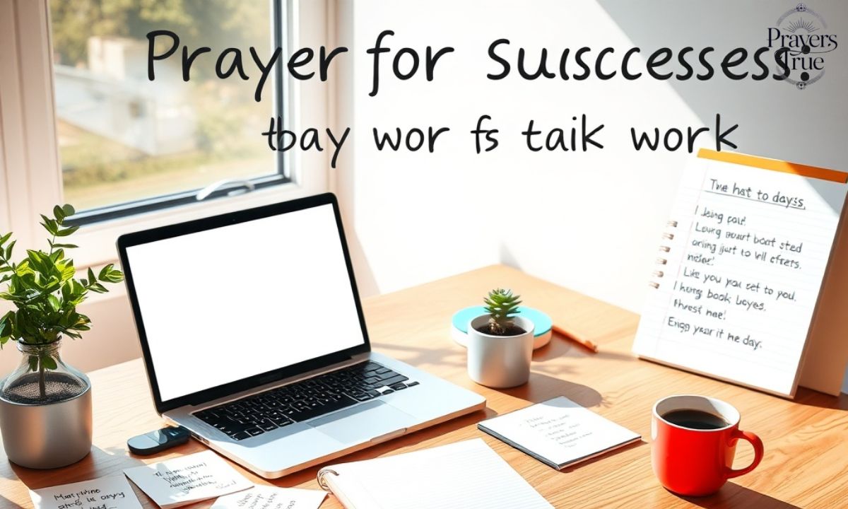 💼 A Prayer for Success in Today's Work