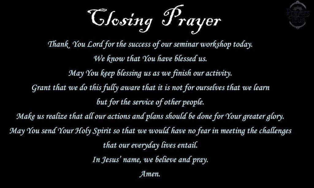 Closing Prayer for Joy