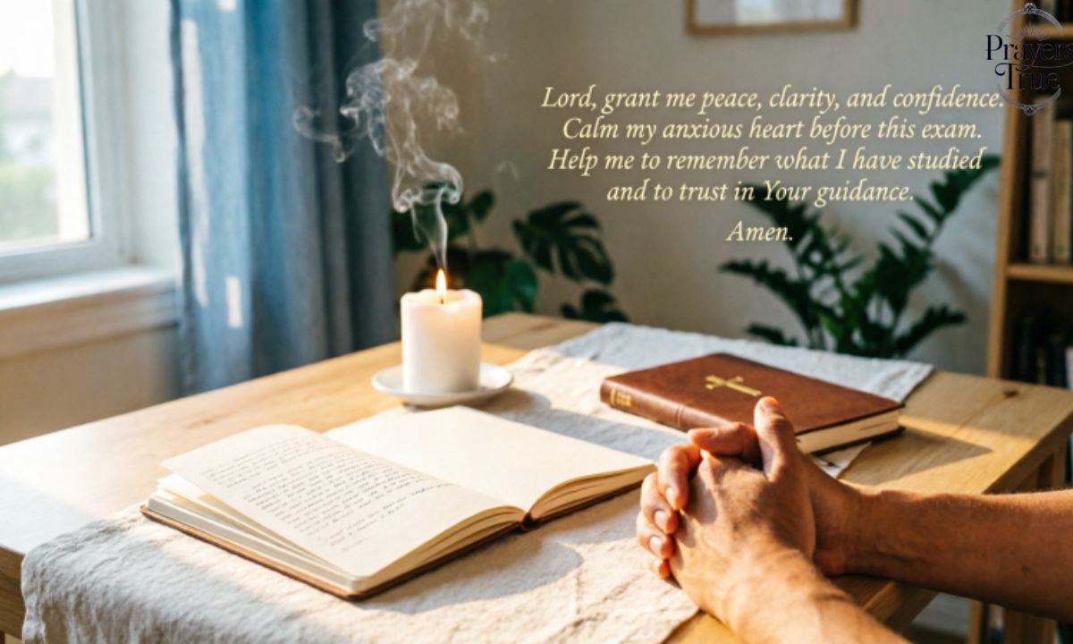 Prayer for Calm Mind Before Exams