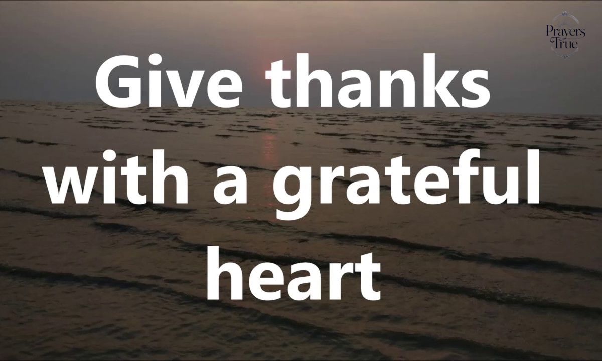Prayer for a Grateful Heart