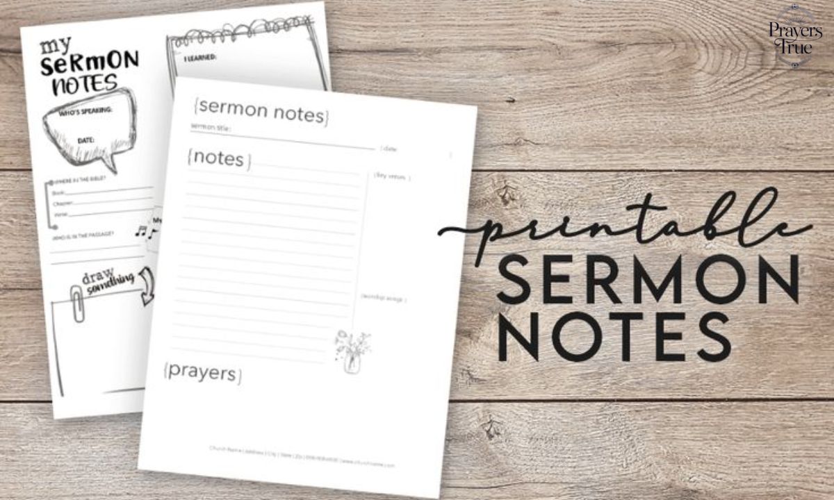 Simple Sermon Notes Journal