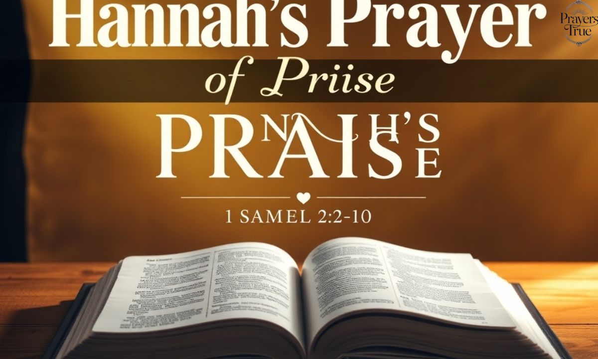 Hannah’s prayer of praise—1 Samuel 21–10