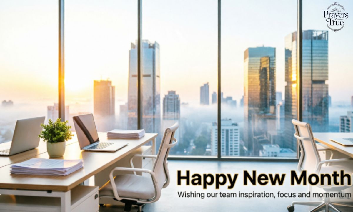 Happy New Month Prayers for Colleagues and Work Teams