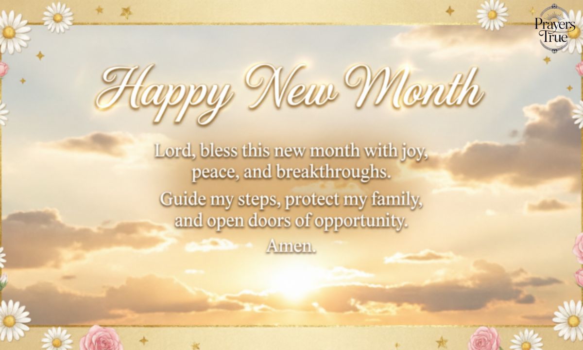 Happy New Month Prayers for Yourself