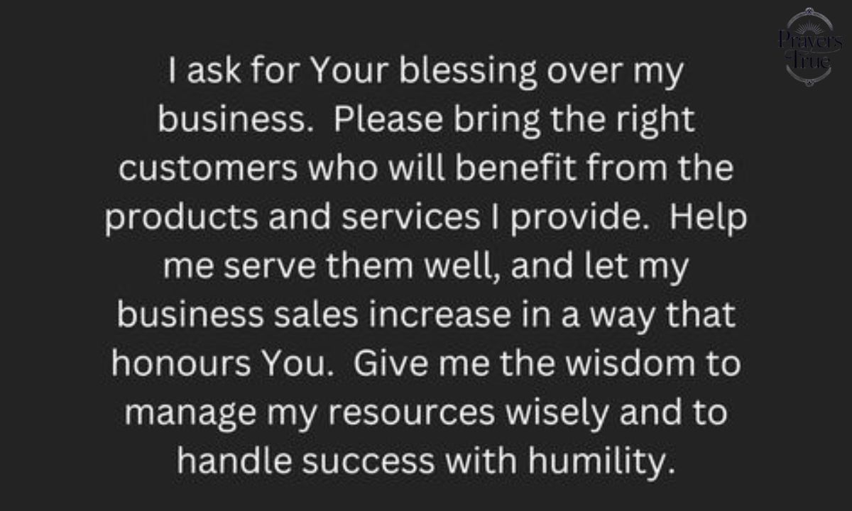Prayer for Business Success
