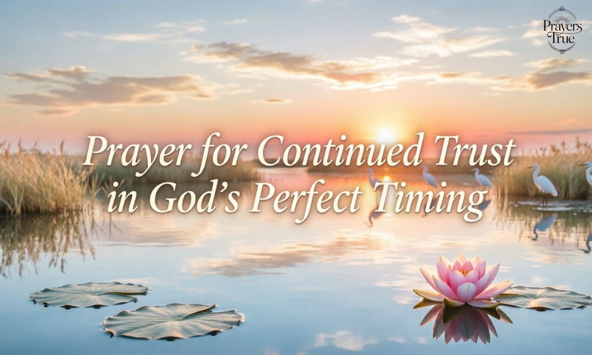 Prayer for Continued Trust in God’s Perfect Timing