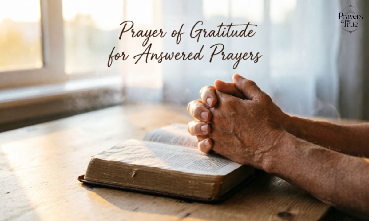 Prayer of Gratitude for Answered Prayers