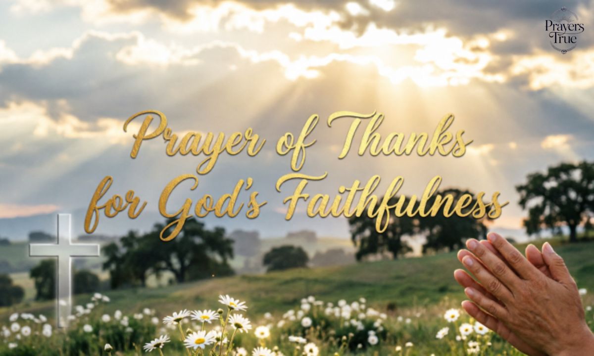 Prayer of Thanks for God's Faithfulness