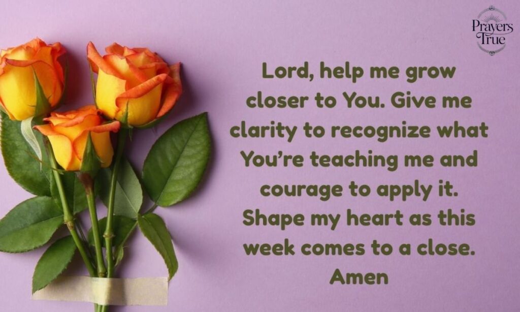 A Prayer for Strength to Finish the Week Strong