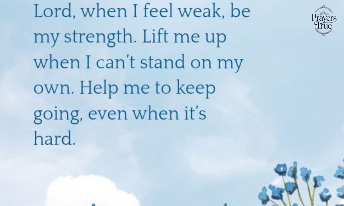 Pray for Their Health and Strength