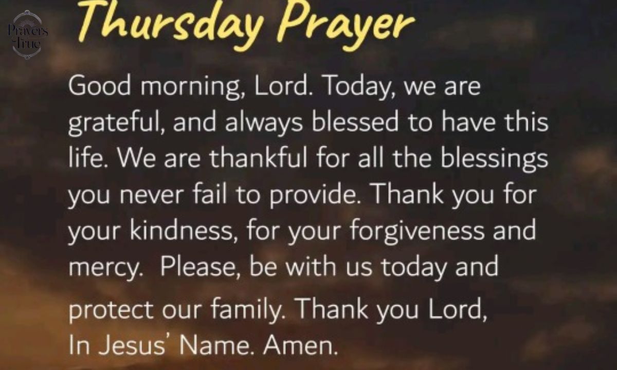 Prayer of Gratefulness for This Thursday Morning (1)Prayer of Gratefulness for This Thursday Morning (1)