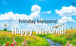 130+ Friday Blessings for a Happy Weekend – Cute Pics (2025)