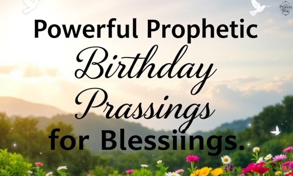 60 Powerful Prophetic Birthday Prayers for Blessings