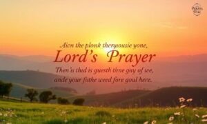 Pray the Lord’s Prayer