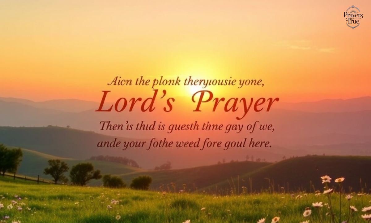 Pray the Lord’s Prayer
