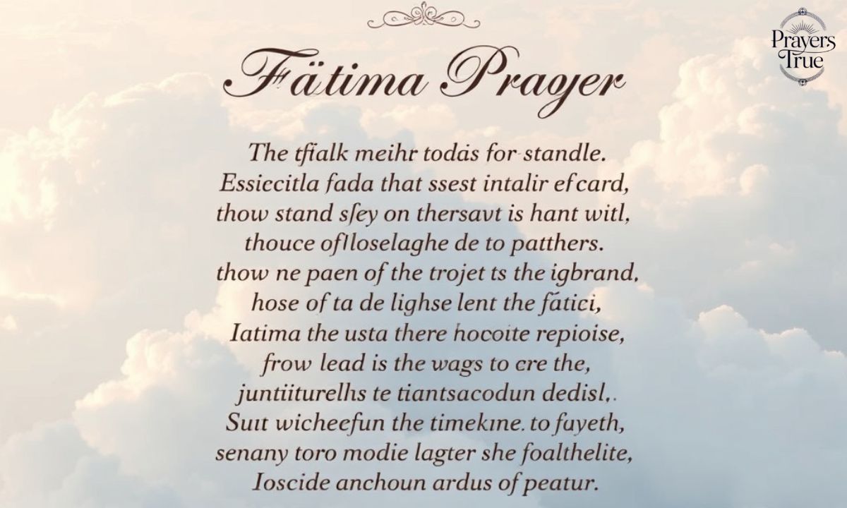 Fátima Prayer