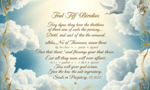 The Prayer of St. Gertrude the Great for the Souls in Purgatory