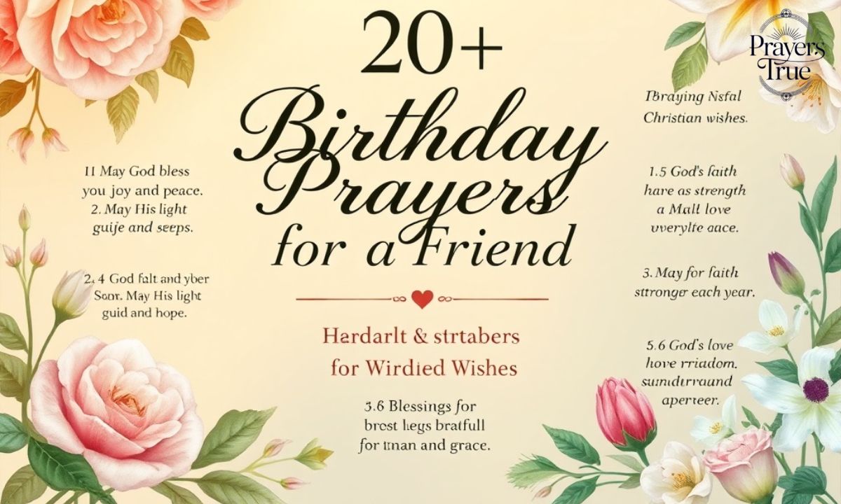 20+ Birthday Prayers for a Friend Heartfelt Christian Wishes