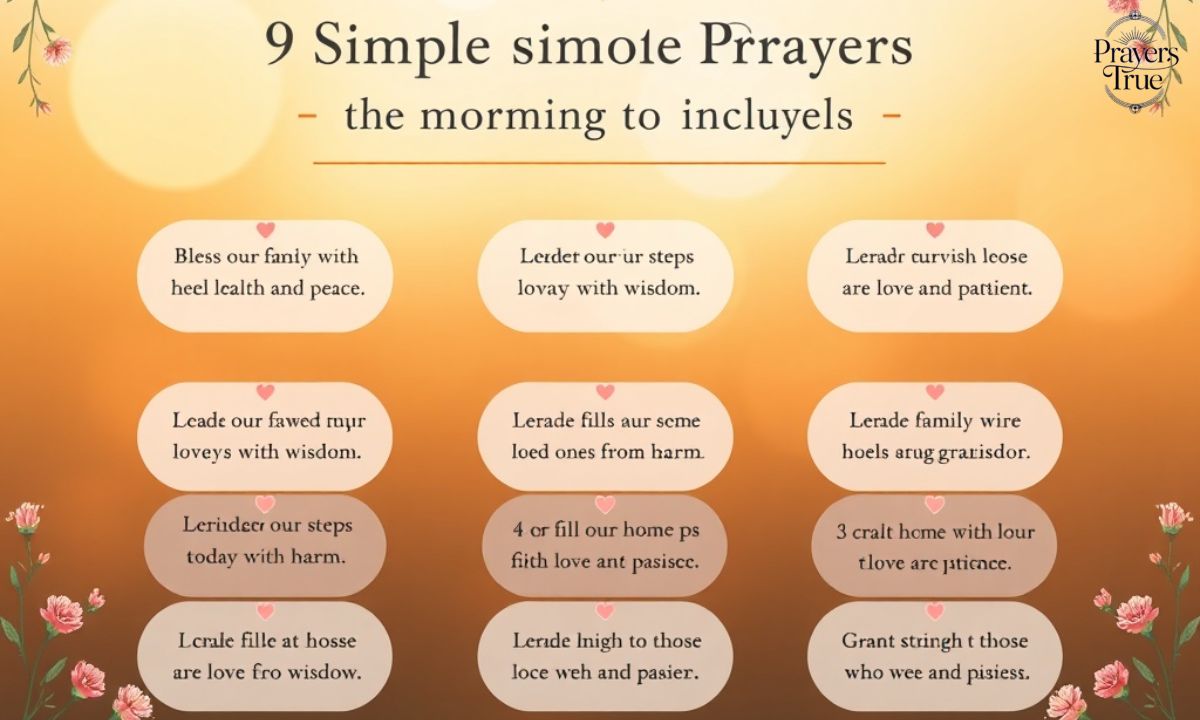 9 sincere and simple morning prayers for family and loved ones