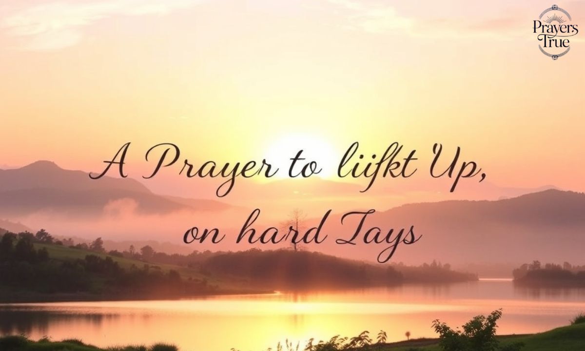 A Prayer to Lift Up on Hard Days