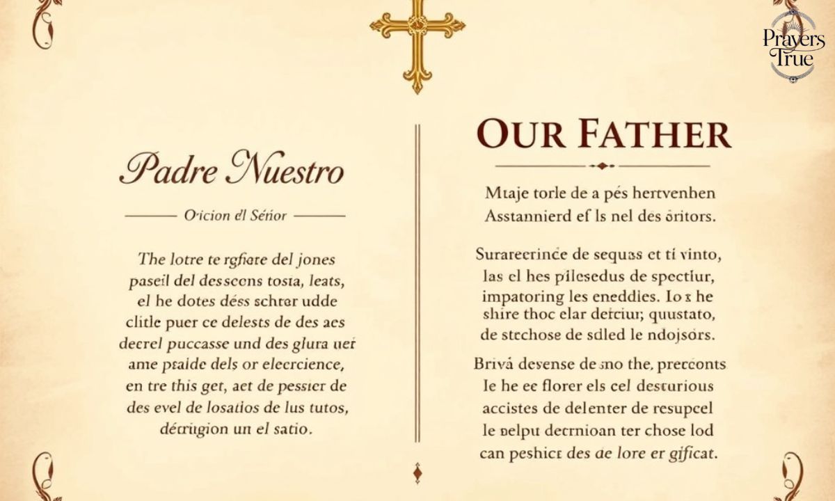 Our Father Prayer In Spanish And English