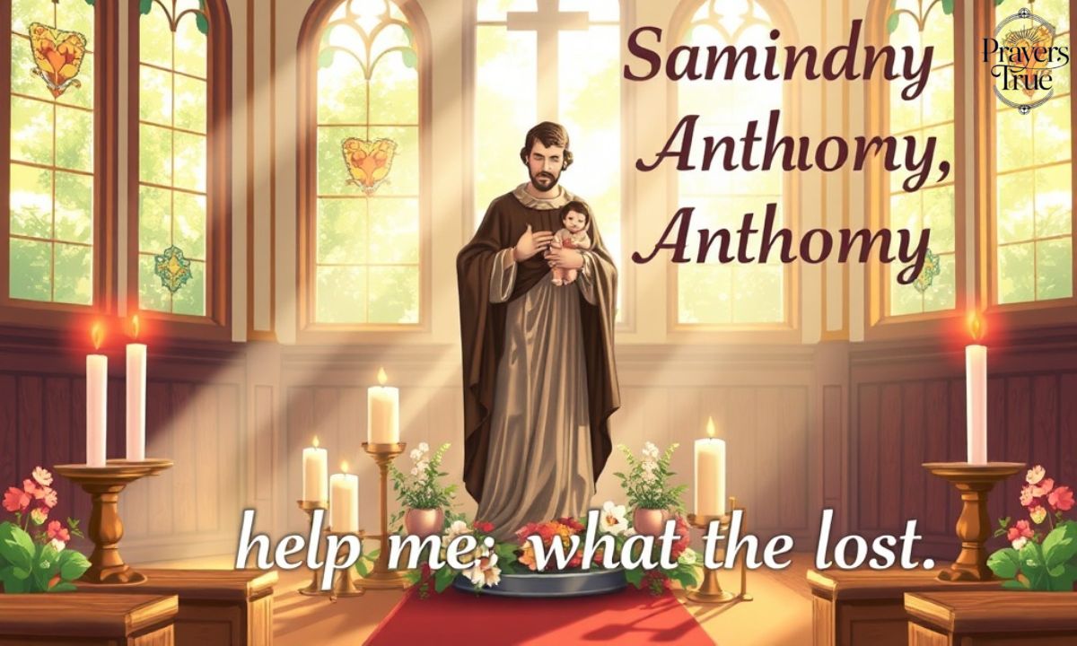Prayer to St. Anthony to find an item that was lost