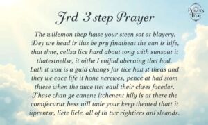 The 3rd Step Prayer