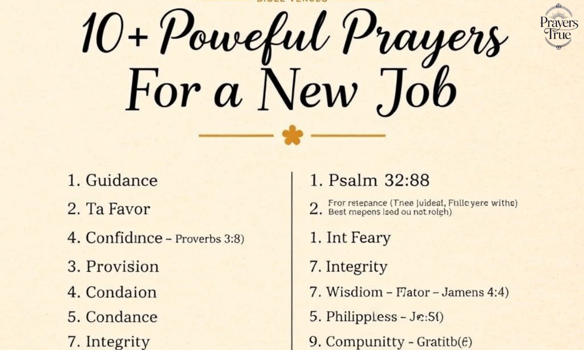 10+ Powerful Prayers For a New Job with Bible Verses (1)