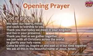 Opening Prayers for Catholic Meetings With Bible Verses