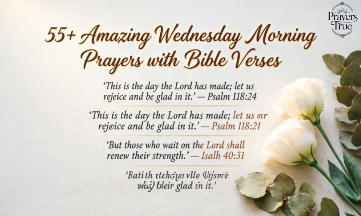 55+ Amazing Wednesday Morning Prayers with Bible Verses