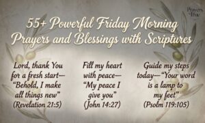 55+ Powerful Friday Morning Prayers and Blessings with Scriptures