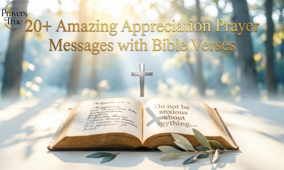 Appreciation Prayer Messages with Bible Verses