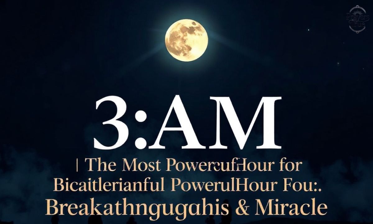 Why 3AM The Most Powerful Hour for Breakthroughs & Miracles